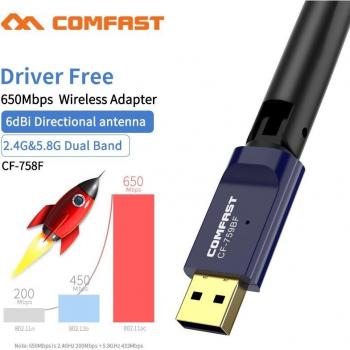 Comfast 100M USB BT‑Adapter 5,1 mit Bluetooth 4.0 – kabellose Maus‑ und Audioverbindung