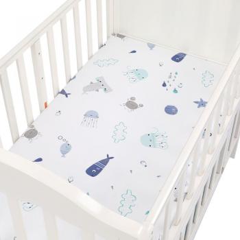 Draps de berceau pour tout-petit en coton biologique 89*44*13cm