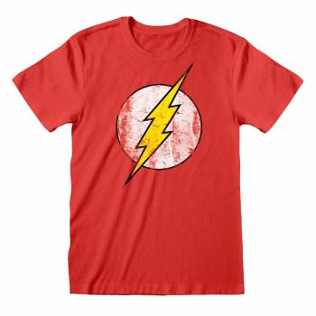 T-Shirt Rossa The Flash Uomo Logo S a XXL