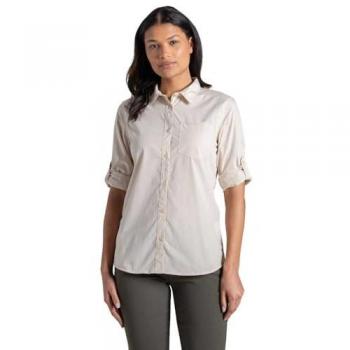 Craghoppers Cream‑Colored Kiwi Long Sleeve Insect Barrier Garment