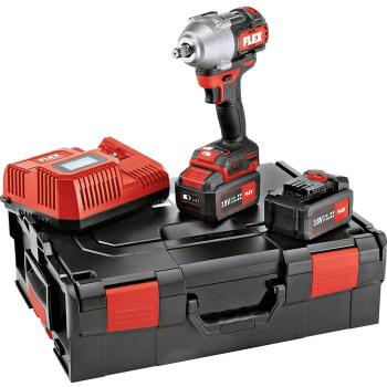 Akku Schlagschrauber-Set IW 750 1/2 Zoll 18V mit 2x 5,0Ah Akku und L-Boxx