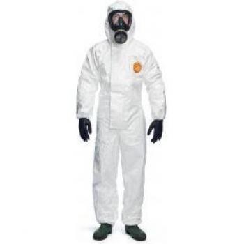 Tychem Dupont 4000S Hooded Coverall White XL