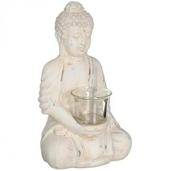 Bougeoir en Terre Cuite Bouddha