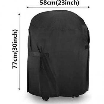 Housse de protection pour barbecue, 76x66x110cm, Oxford 420D, noire