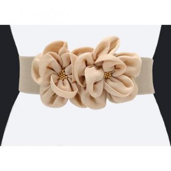 R1460 Women's Floral Elastic Cummerbund Dress Corset Belt