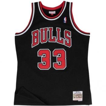 Mitchell & Ness Swingman Jersey Chicago Bulls 1997/98 Scottie Pippen (S) Herren Sportshirt Schwarz S