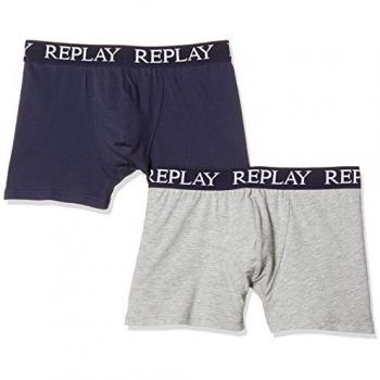 Boxer Replay Uomo Navì/Grigio Off-White 2 Pacchi XXL Colore Vari