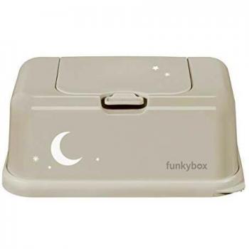 Feuchttücher‑Koffer FunkyBox FB44 „Mond & Sterne“ – Beige Sand