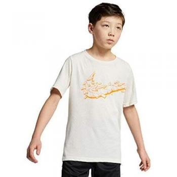 Nike Kinder Hyper Dry Breathe Shirt – Lichtcreme / Orangenhaut – S