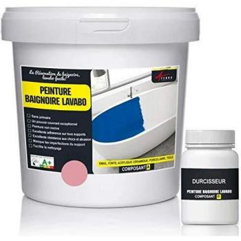 Peinture Époxy Baignoire Lavabo RAL 3015 Rose Clair 1 kg