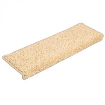 Tapis d'escalier en crème 20 pcs 65 x 21 x 4 cm