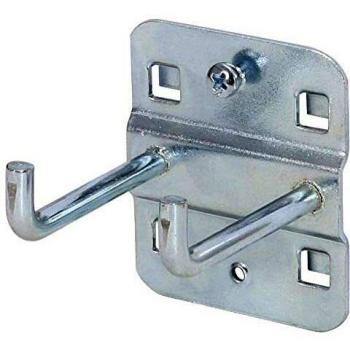 KS Tools 860.0817 Doppelter Werkzeughalter mit senkrechtem Hakenende, Ø 6 mm, 50mm
