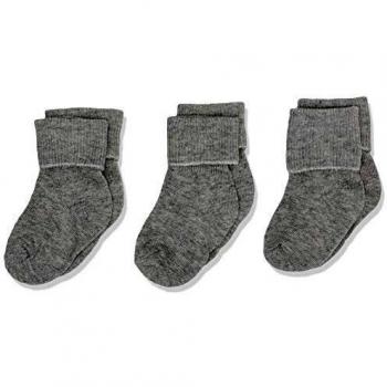 Calcetines para Bebé Prematuro NAME IT Nbnsock 3p Cosy Noos, Gris