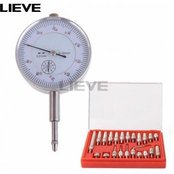 Lug Back Dial Indicator 0-10mm with 22 M2.5 Thread Tips