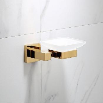 Juego de accesorios de baño de lujo dorados