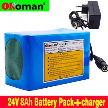 Batería Li-ion 18650 24V 8Ah con Cargador para Ciclomotores