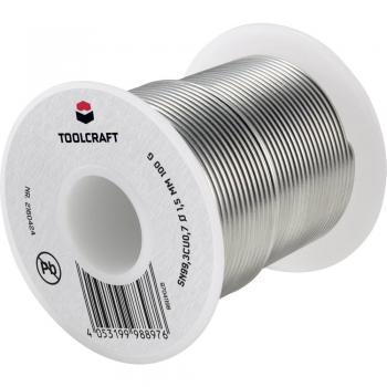 Stagno senza piombo 100 g 1.5 mm Toolcraft Sn99,3Cu0,7