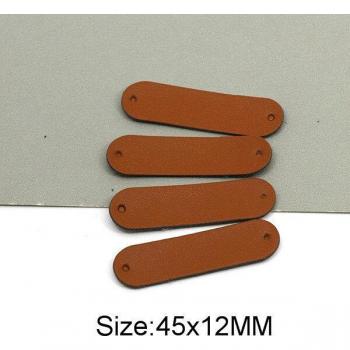 Blank PU Leather Tags for Clothing 50Pcs