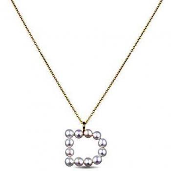 Colgante Inicial D de LUXENTER en Oro Amarillo de 18K