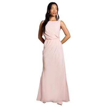 Back-Lace Maxibreast Bridesmaid Gown – Coast Blush