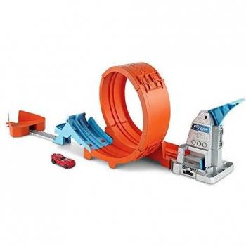 Hot Wheels Pista Acrobazie nel Loop con Doppio Lanciatore e Rampa Molla per Bambini 4+ Anni, Codice GTV13