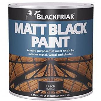 Blackfriar BKFMB500 Matt Black Paint, 500 ml