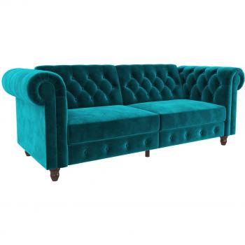 Felix Velvet Chesterfield Sofa Bed