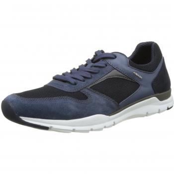 Geox U Calar A, Baskets Basses Homme, Bleu (Navy/Lt Navy), 43 EU