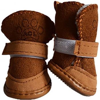4 Pcs/Set Cute Dog Winter Walking Shoes