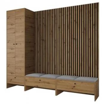 Set corridoio Rovere Artisan + Manila 16