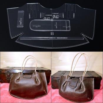 Bolso de Mano Personalizable DIY – Kit Completo de Artesanía en Cuero y Acrílico