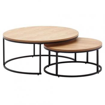 Wohnling Couchtisch 80 cm (L) (2er Set)