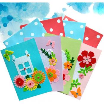 Kit Cartes Enfants Tissu – 4 pièces assorties