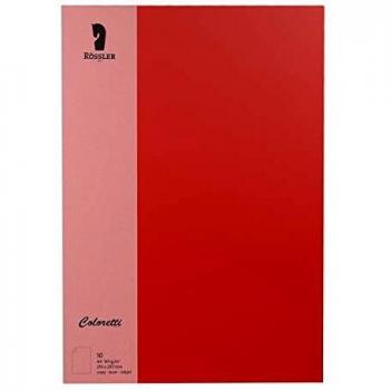 Rössler Coloretti Briefpapier 165g/m² DIN A4 10 Blatt klatschmohn