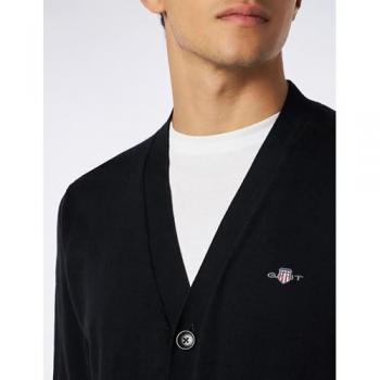 Gant Strickjacke 8030556 Schwarz Regular Fit XXL Herren