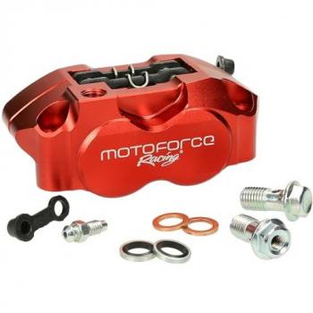 Étrier MotoForce 4 pistons rouge racing