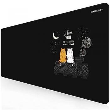 Gaming Desk Mat by EXCO – Large, Non‑Slipping, Stitched Edge
