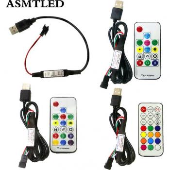 USB Pixel RF Remote Controller 21Key for WS2812B SK6812 LED Strip