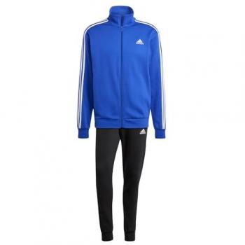Tuta Intera Completa Full Tracksuit UOMO Adidas Basic 3-Stripes Fleece Royal S
