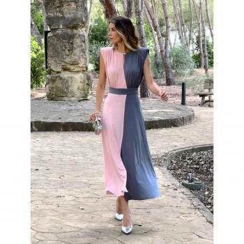 Robe Julieta 2XL Bicolore Rose Bébé