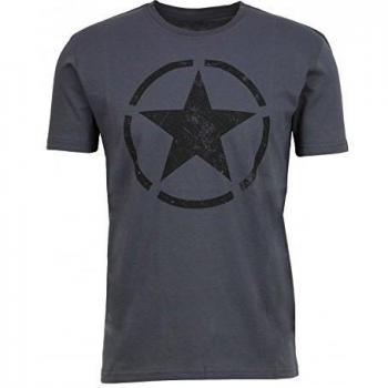 Alpha Industries Herren-Top „Star T“ Grau Schwarz