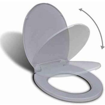 Tapa de váter blanca con cierre suave ovalado