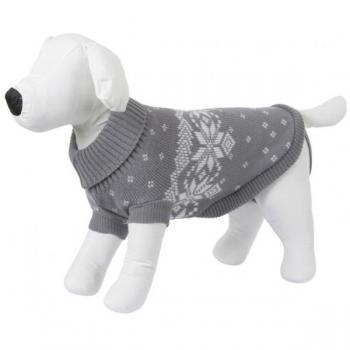 Pull-over pour chien Lillehammer Gris Blanc Kerbl 35 cm