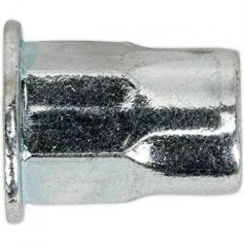 Sealey TIHHM4 | M4 Half Hex Rivet Nut Inserts, 50 Count