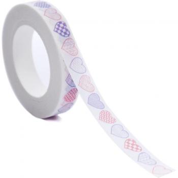 Cinta Washi Japonesa de Corazones