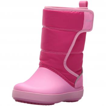 Bottes de Neige Bottes de Neige mixte enfant Crocs Lodgepoint, Rose (Candy Pink/party Pink), 32/33