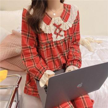 Lolita Princess Style Plaid Sleepwear Set Y182