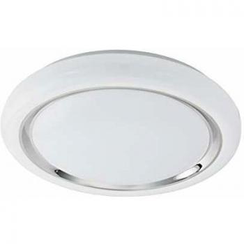 Capasso Chrom‑Weiß LED-Lampe mit 1 Flamme – Decke/Wall