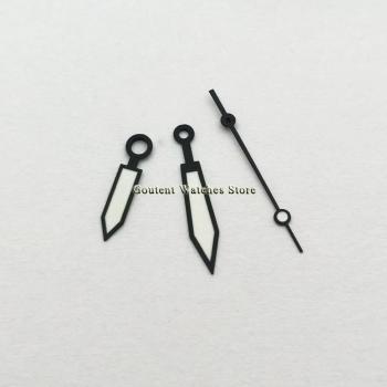 Reloj de Cuarzo Negro y Blanco con Manos Luminiscentes para ETA 2834