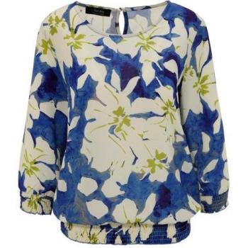 Aniston SELECTED Blusen-Style: Smokbündchen & blumiger Allover‑Look – Modetrend